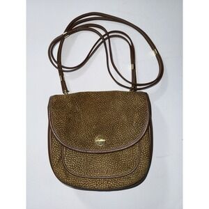 Authentic BORBONESE Shoulder Bag Clutch Lamb Leather Hand Shoulder Bag REDWALL